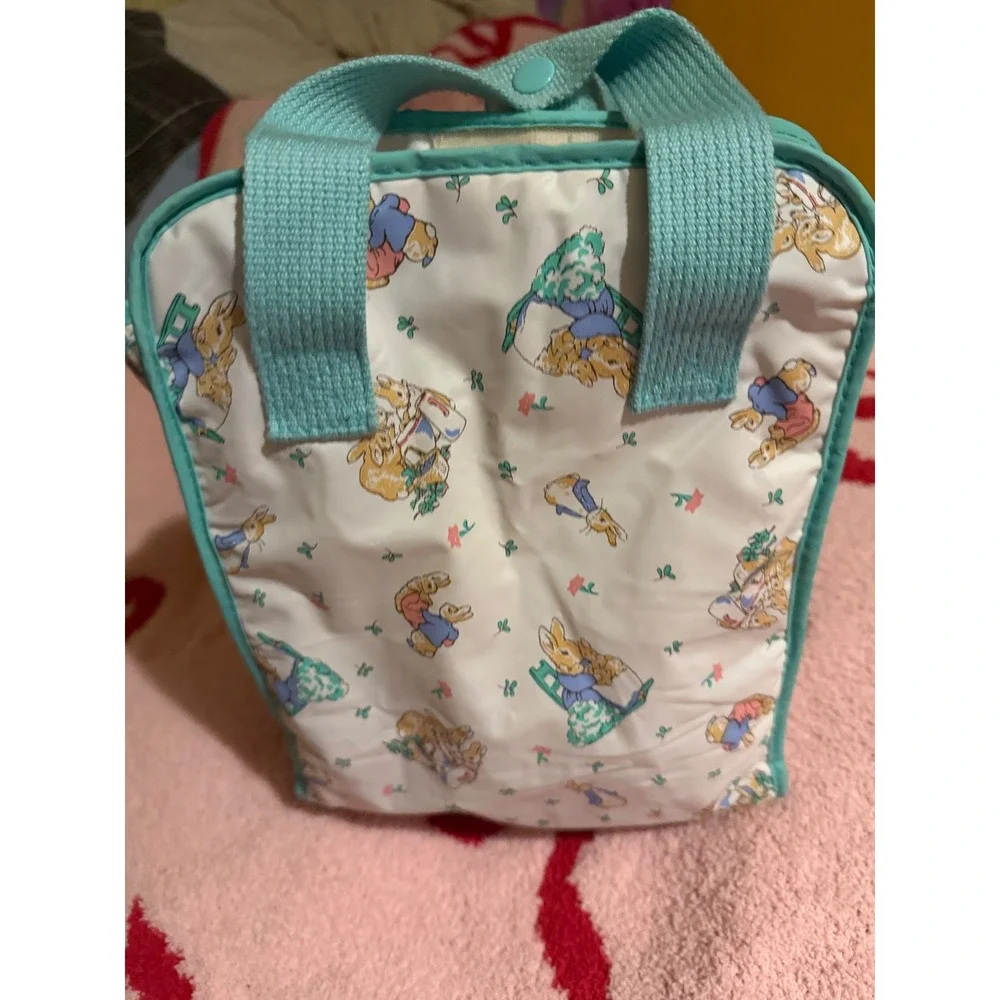 Vintage Peter Rabbit Enfamil Insulated Bottle Lunch Bag Blue Beatrix Potter 11x9